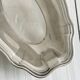Shallow dish in silver-plated metal