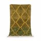Small green Moroccan rug