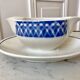 Saucière Digoin Sarreguemines blue 30s