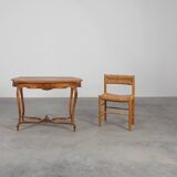 Late 19th‑century Walnut side table in the Louis XV style, France
