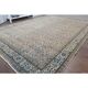 1970s Vintage Turkish Oushak Handmade Wool Cotton Brown Area Rug 193x275