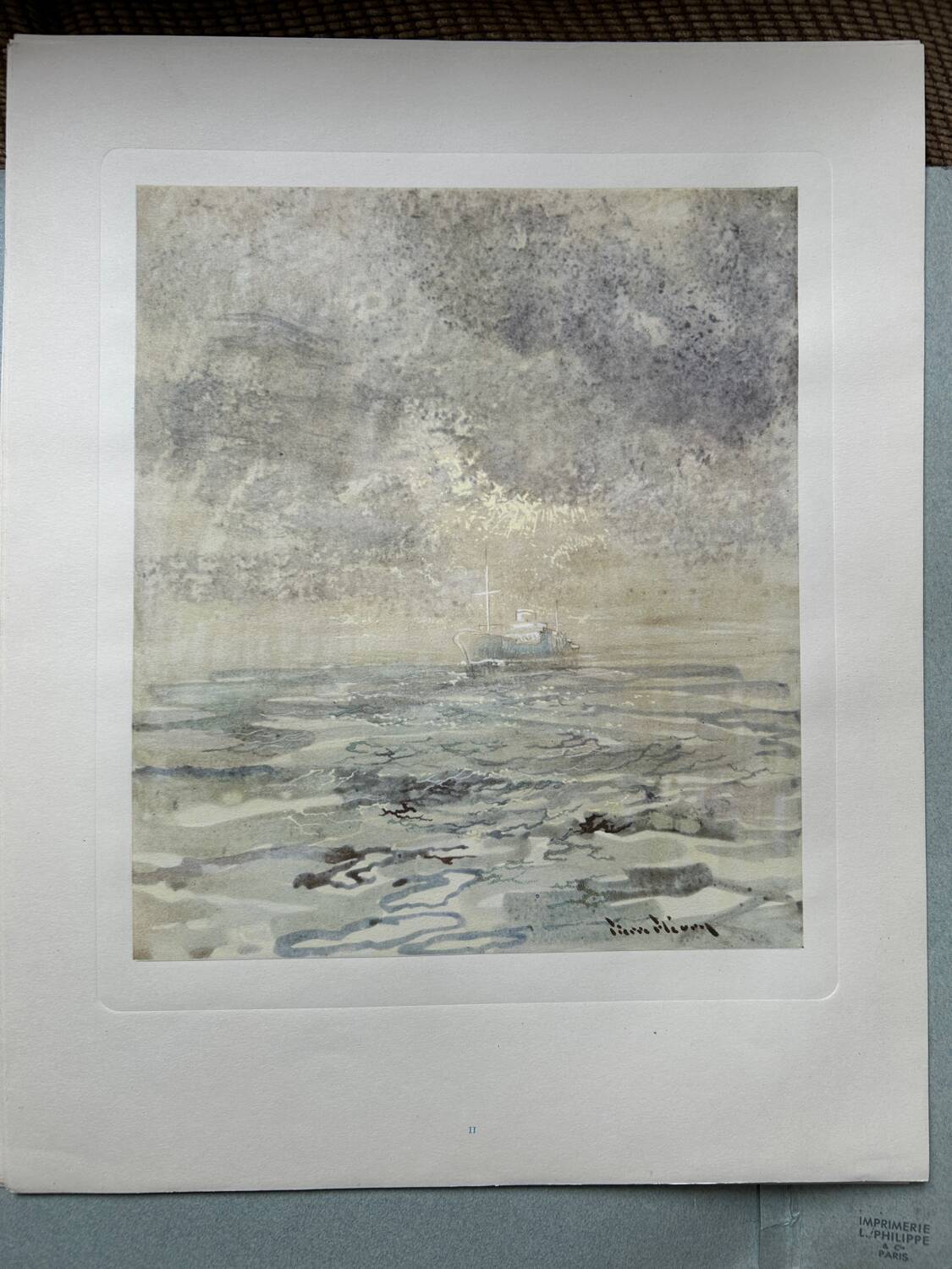 Eaux-fortes de Pierre Fleury « visages de la mer »