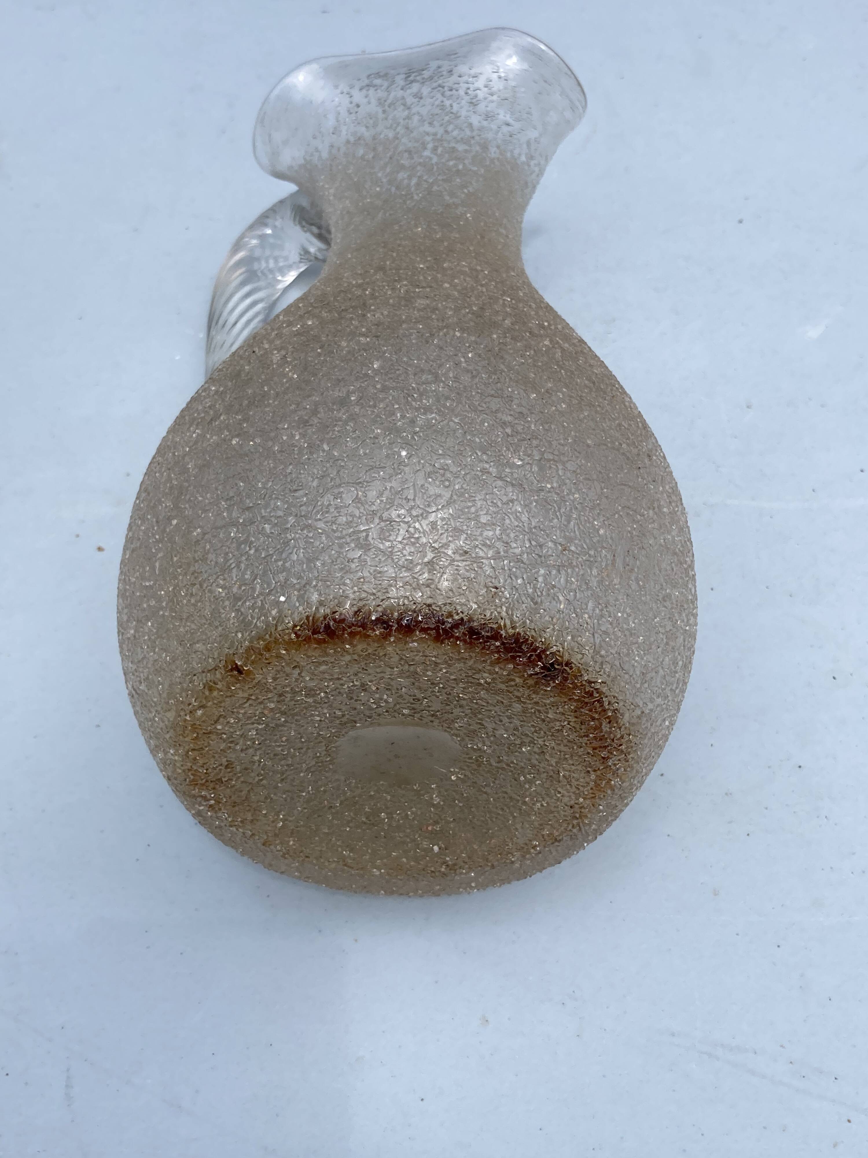 Carafe refresher pitcher baccarat or st louis frosted crystal twisted handle