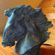 Horse head signed J. Spratt
