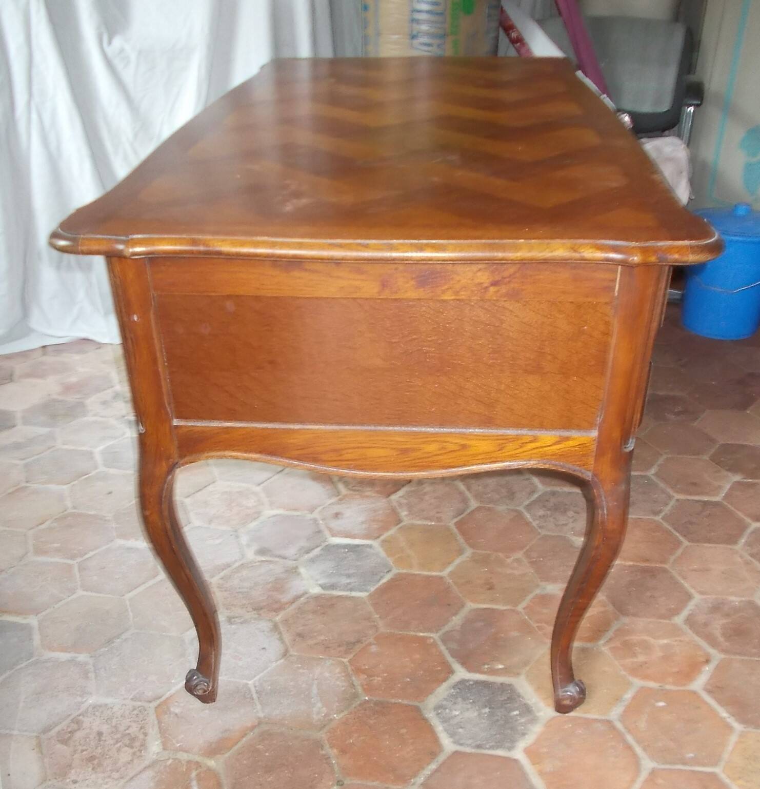 large flat desk in Louis XV style