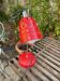 Lampe Mathias rouge chromé vintage space age