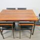 Pali Dining Chairs and Table by Louis van Teeffelen for Wébé, 1960s, Set of 6
