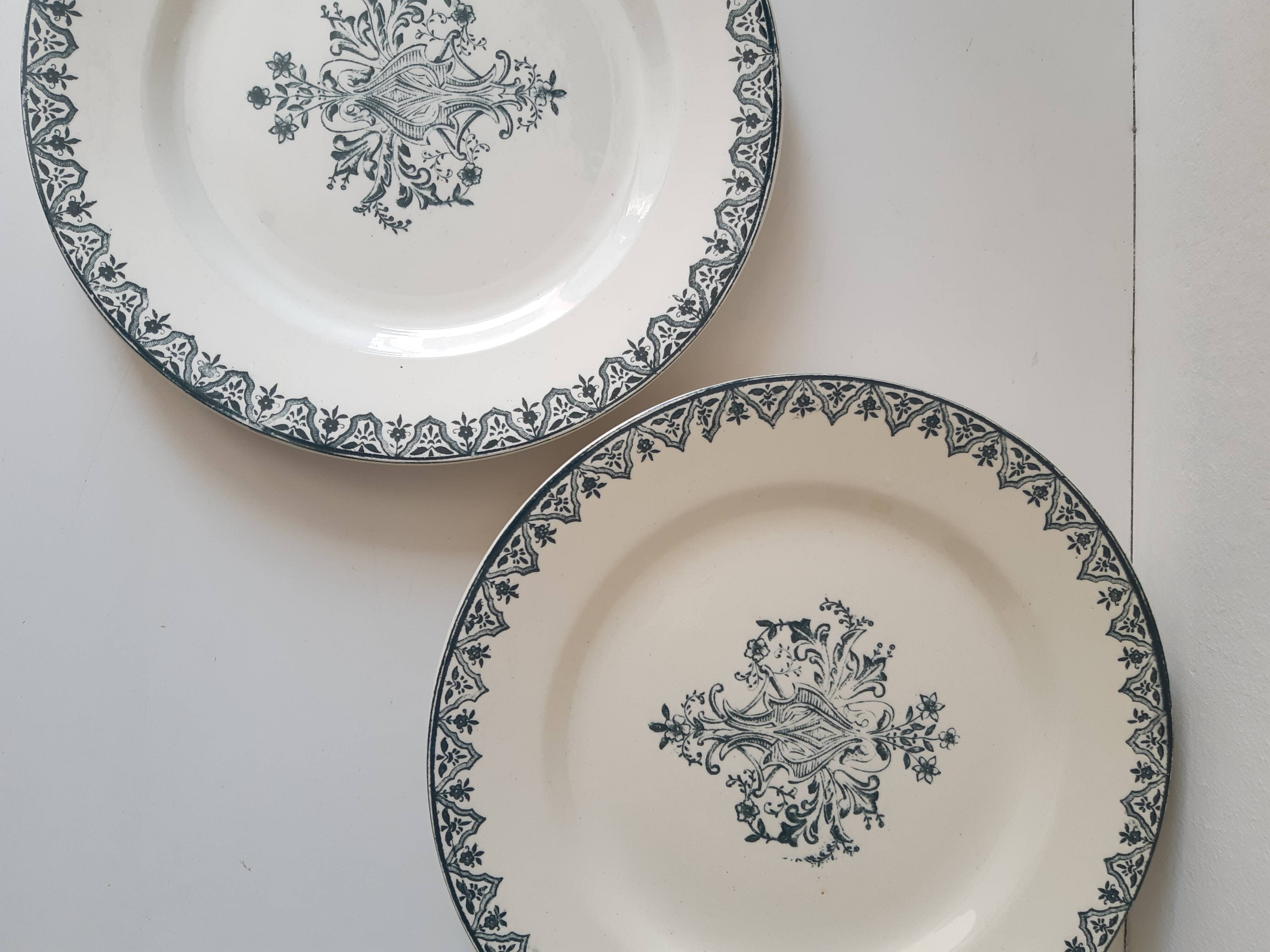 Set of 6 saline plates