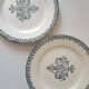 Lot de 6 assiettes salins