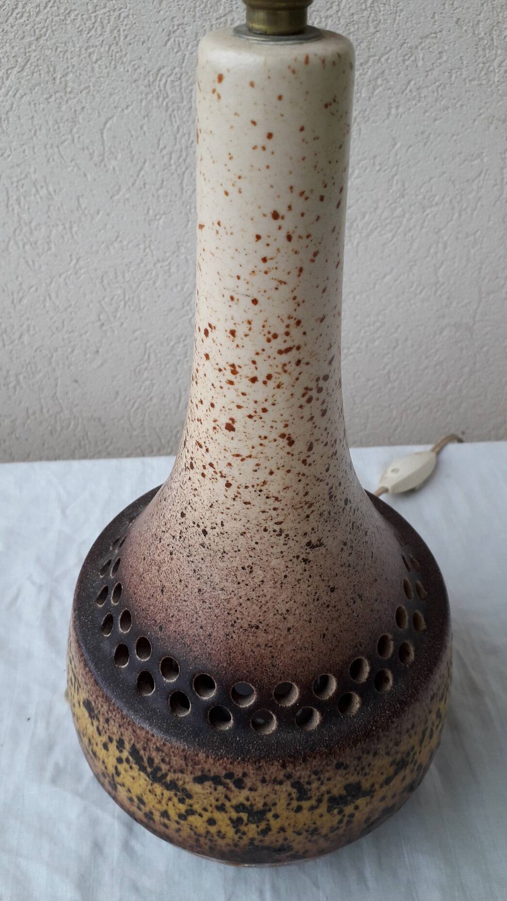 Pied de lampe en céramique