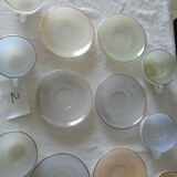 6 cups arcopal iridescent opalesquin harlequin