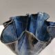 Very special vase in “folded” bluish glazed clay.