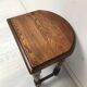 vintage half moon farmhouse stool