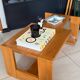 Table Basse Architecturale en Orme Massif vintage – Maison Regain