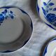 Service Corsica Digoin Sarreguemines 6 assiettes plates et un plat creux bleu