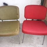 Lot of 6 metal seats 60 '/70 '