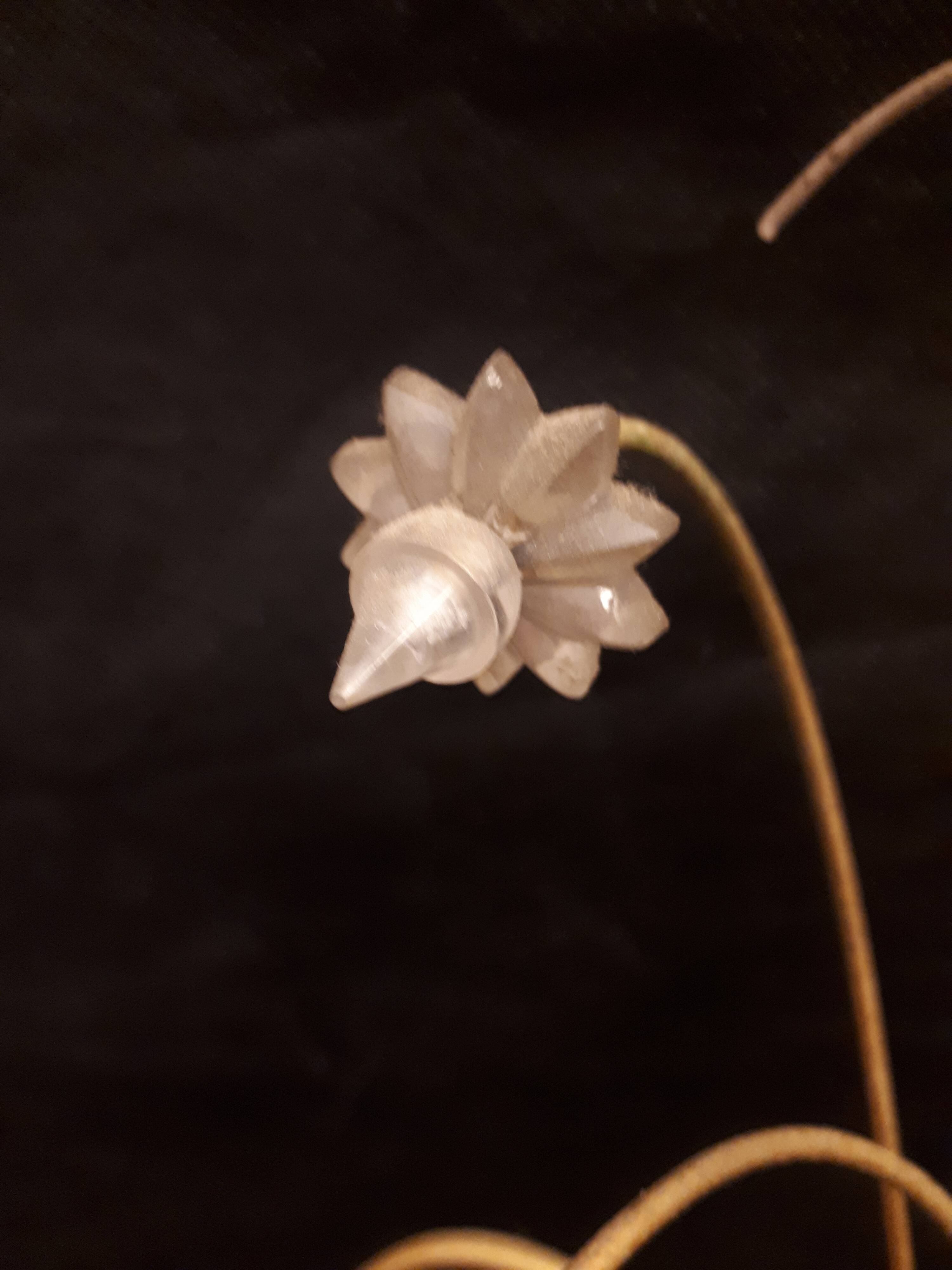 Pair sconces metal dore décor stars Lunel vintage 1950