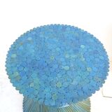 Table bamboo Mc Guire blue lazure