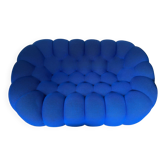 Bubble 3-4 seater sofa Cobalt blue Roche Bobois new + matching pouf