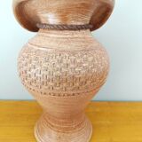 Decorative terracotta vase