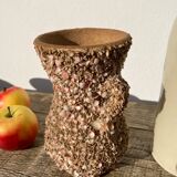 Vintage 70s shell vase