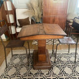 Double art deco oak desk