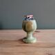 Vintage green onyx table lighter – 1970s style