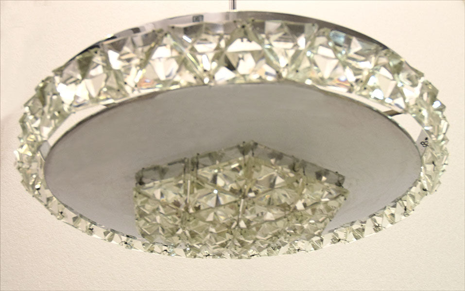 Chandelier with crystals 1970s