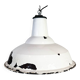 Industrial British White Enamel Factory Pendant Lamp from Benjamin, 1960s