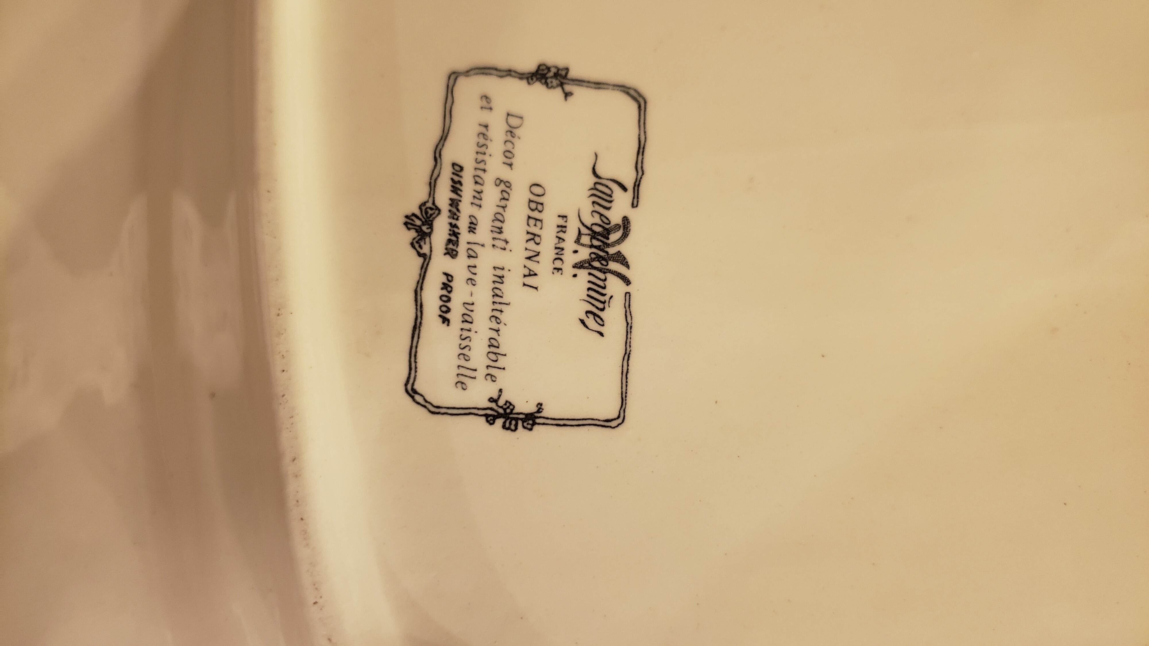 Grand plat rectangulaire Modèle Obernai Sarreguemines