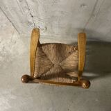 High straw chair for children