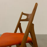 Hans Wegner Dining Chairs by Carl Hansen, 1960s