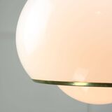 Rare White & Golden Bud Lamp by Luigi Massoni for Guzzini, 1960s