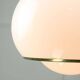 Rare White & Golden Bud Lamp by Luigi Massoni for Guzzini, 1960s