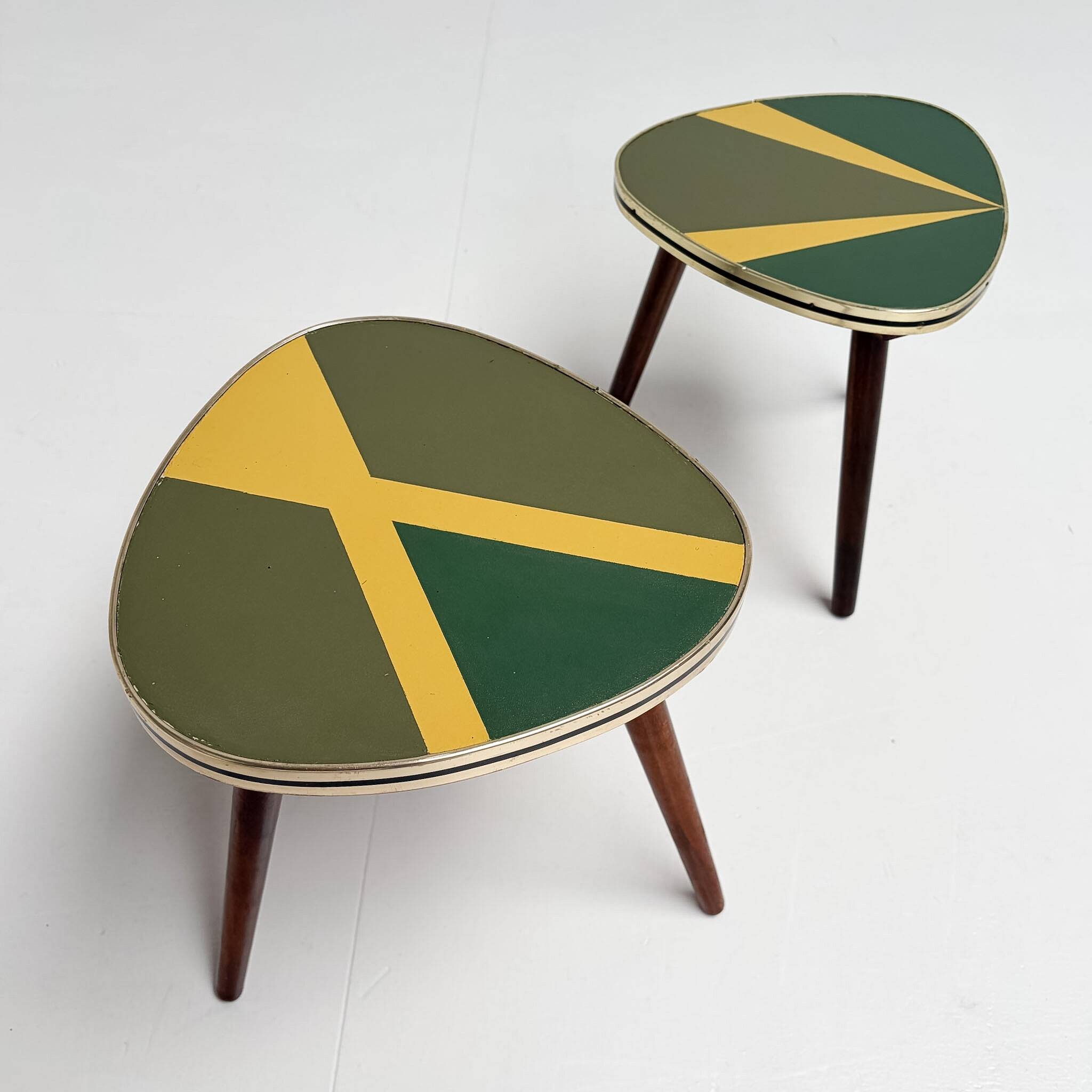 Set of 3 restored plant stands from France, 1960s