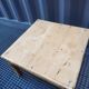 Raw wood coffee table