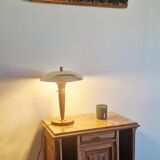 Art Deco style articulated lamp - Wood and brass - 1930s period