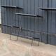 60s string wall shelf modular in black metal