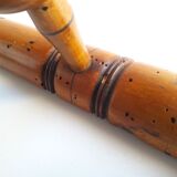 Wooden wall coat rack 4 hooks