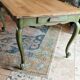 Olive green patinated table