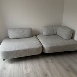 grey modular sofa