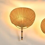 Uchiwa II Wall Lights, Ingo Maurer, Design M, 1973