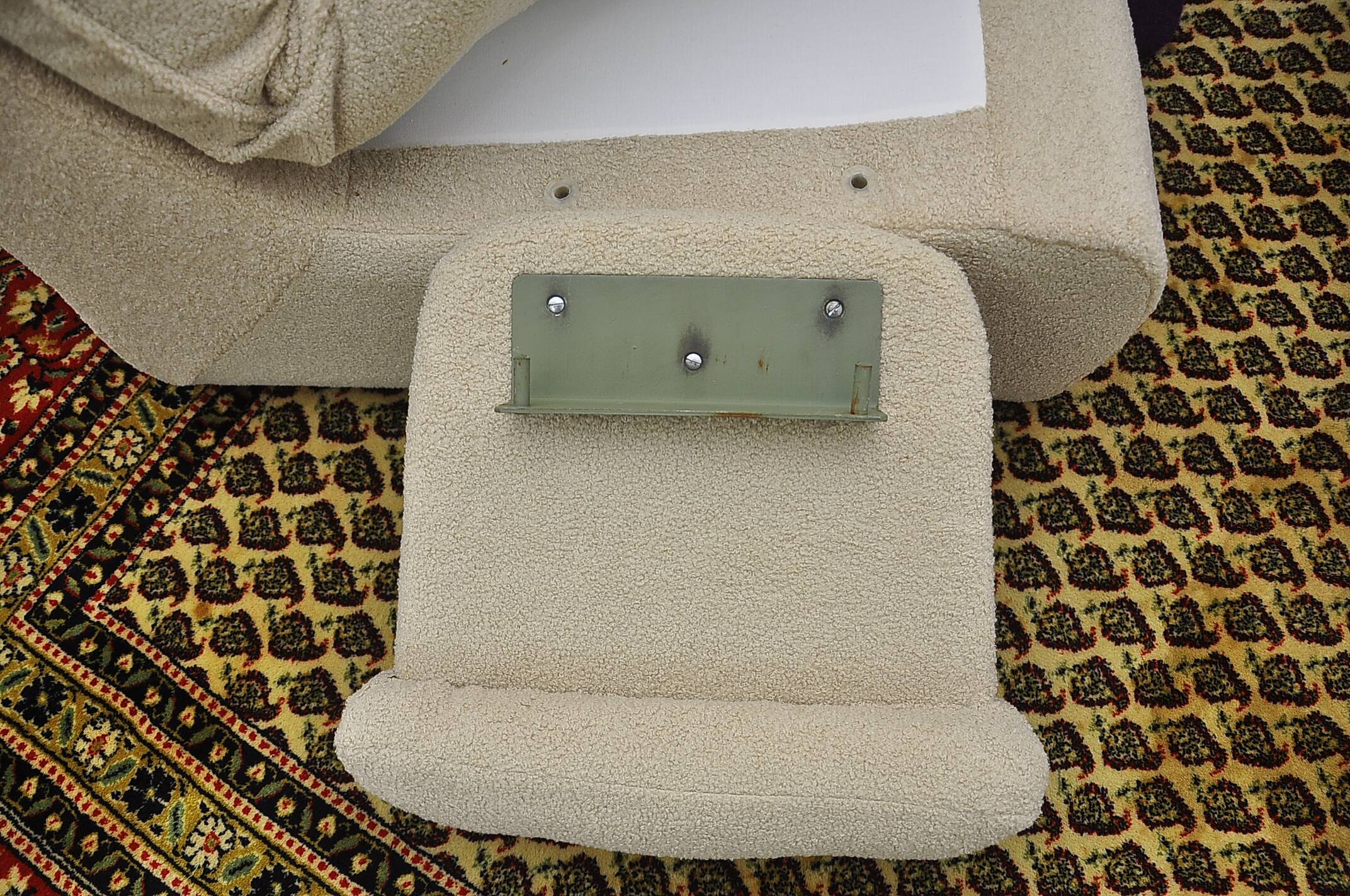 Canapé modulable boucle beige, 1970