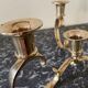 Gilded brass chandelier
