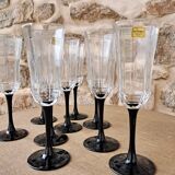 Verre à pied flûtes Luminarc noir