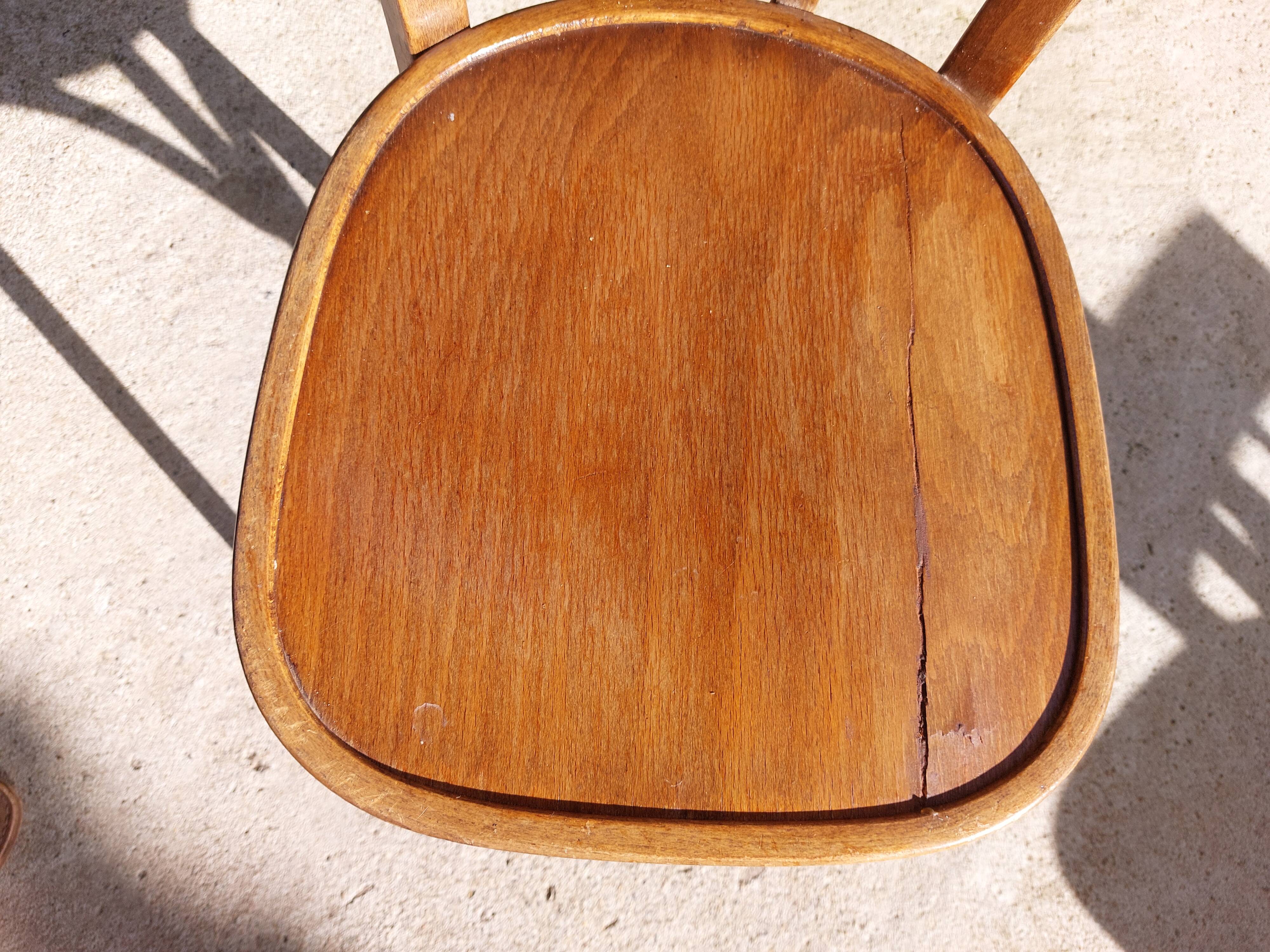 5 vintage Baumann bistro chairs