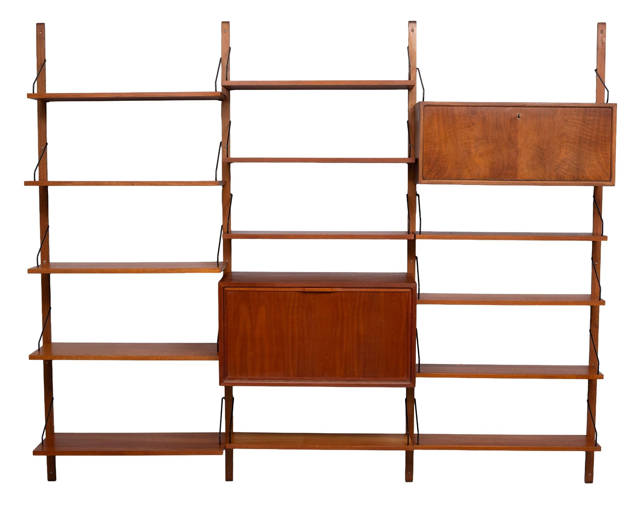 Poul Cadovius hanging Royal Wall System 1950s Denmark