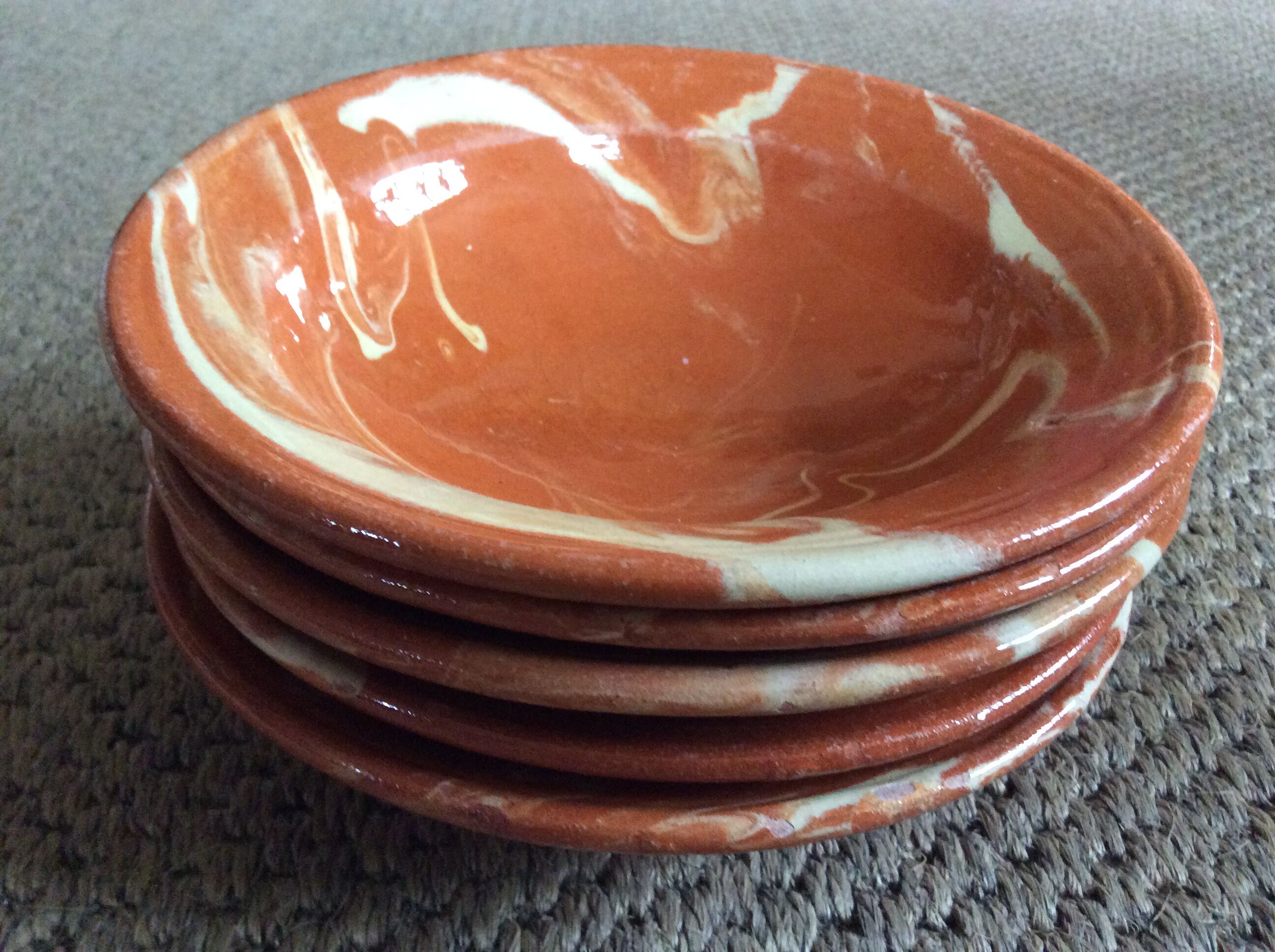 Series of 5 hollow plates