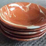 Series of 5 hollow plates