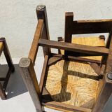 Vintage straw chairs